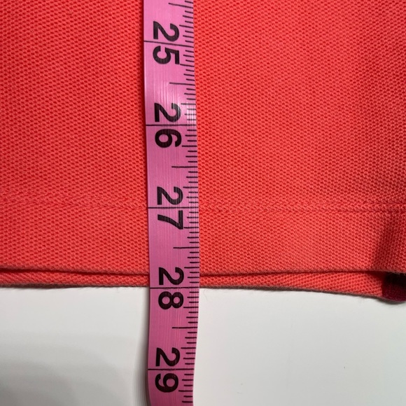 Patagonia Mens Polo Shirt Size L Organic Cotton Short Sleeve Logo Melon/ Salmon - Picture 8 of 8